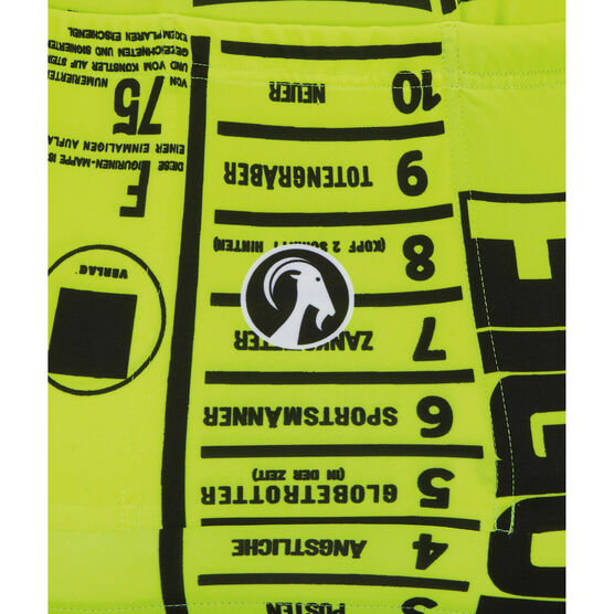 Women's El Lissitzky yellow cycling jersey